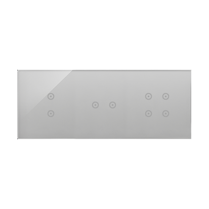 KONTAKT SIMON - PANEL DOTYKOWY S54 TOUCH, 3 MODUŁY, 2 POLA DOTYKOWE PIONOWE + 2 POLA DOTYKOWE POZIOME + 4 POLA DOTYKOWE SREBRNA MGŁA - DSTR3324/71