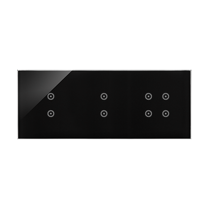 KONTAKT SIMON - PANEL DOTYKOWY S54 TOUCH, 3 MODUŁY, 2 POLA DOTYKOWE PIONOWE + 2 POLA DOTYKOWE PIONOWE + 4 POLA DOTYKOWE ZASTYGŁA LAWA - DSTR3334/73