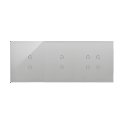 KONTAKT SIMON - PANEL DOTYKOWY S54 TOUCH, 3 MODUŁY, 2 POLA DOTYKOWE PIONOWE + 2 POLA DOTYKOWE PIONOWE + 4 POLA DOTYKOWE SREBRNA MGŁA - DSTR3334/71