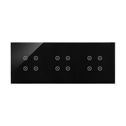 KONTAKT SIMON - PANEL DOTYKOWY S54 TOUCH, 3 MODUŁY, 4 POLA DOTYKOWE + 4 POLA DOTYKOWE + 4 POLA DOTYKOWE ZASTYGŁA LAWA - DSTR3444/73