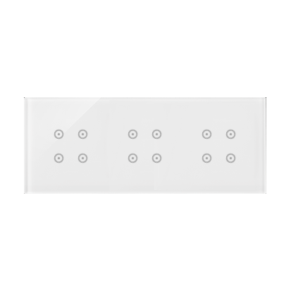 KONTAKT SIMON - PANEL DOTYKOWY S54 TOUCH, 3 MODUŁY, 4 POLA DOTYKOWE + 4 POLA DOTYKOWE + 4 POLA DOTYKOWE BIAŁA PERŁA - DSTR3444/70