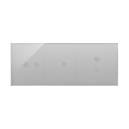 KONTAKT SIMON - PANEL DOTYKOWY S54 TOUCH, 3 MODUŁY, 2 POLA DOTYKOWE POZIOME + 1 POLE DOTYKOWE + 2 POLA DOTYKOWE PIONOWE, SREBRNA MGŁA - DSTR3213/71