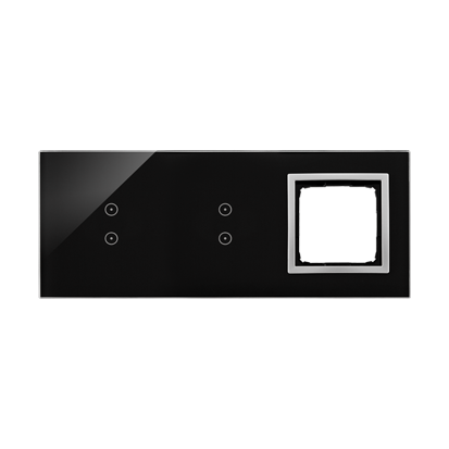 KONTAKT SIMON - PANEL DOTYKOWY S54 TOUCH, 3 MODUŁY, 2 POLA DOTYKOWE PIONOWE + 2 POLA DOTYKOWE PIONOWE + 1 OTWÓR NA OSPRZĘT S54, KSIĘŻYCOWA LAWA - DSTR3330/74