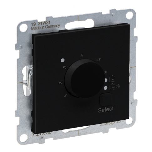 LEGRAND - TERMOSTAT POKOJOWY - ZAKRES TEMPERATURY: 5 °C - 30 °C (+/- 0,5°C) - ZASILANIE: 230 V~ - 50/60 HZ  CZARNY  SUNO - 721436