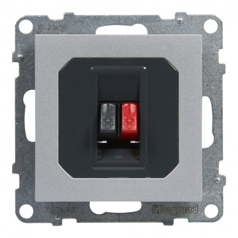 LEGRAND - GNIAZDO GŁOŚNIKOWE POJEDYNCZE  ALUMINIUM SUNO - 721392