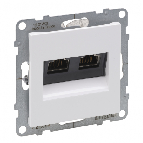 LEGRAND - GNIAZDO 2XRJ45/KAT 6A STP BIAŁY SUNO - 721159