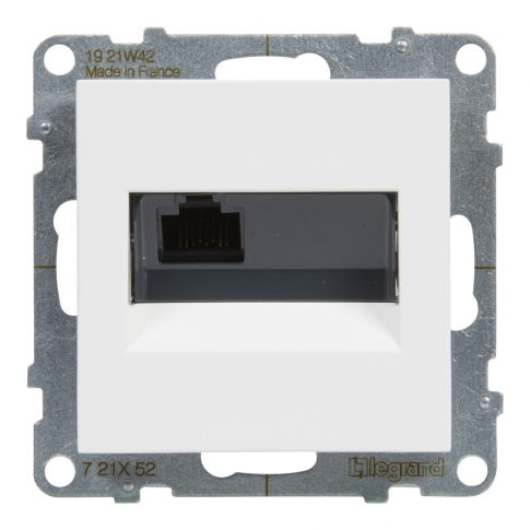 LEGRAND - GNIAZDO KOMPUTEROWE RJ45 KAT 6 UTP BIAŁY SUNO - 721152