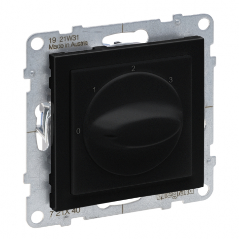 LEGRAND - ŁĄCZNIK STEROWANIA WENTYLACJĄ - AC 23 A - 2,5 KW - AC 21 A - 20 A - ZACISKI ŚRUBOWE  CZARNY  SUNO - 721440