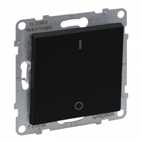 LEGRAND - ŁĄCZNIK DWUBIEGUNOWY 10 AX 250V ZACISKI ŚRUBOWE CZARNY SUNO - 721402