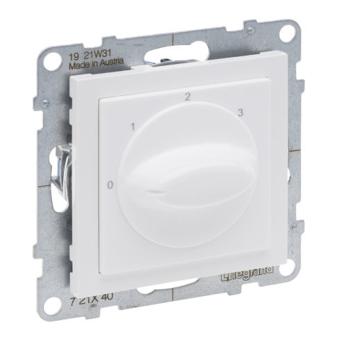 LEGRAND - ŁĄCZNIK STEROWNIA WENTYLACJĄ AC 23 A - 2,5 KW - AC 21 A - 20 A ZACISKI ŚRUBOWE BIAŁY SUNO - 721140