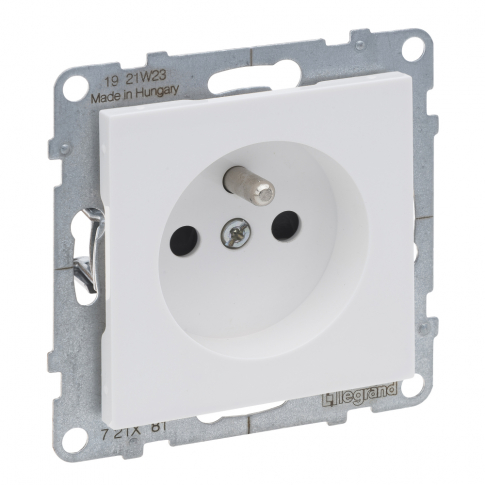 LEGRAND - GNIAZDO POJEDYNCZE 2P+Z 16 A 250V ZACISKI AUTOMATYCZNE BIAŁY SUNO - 721181