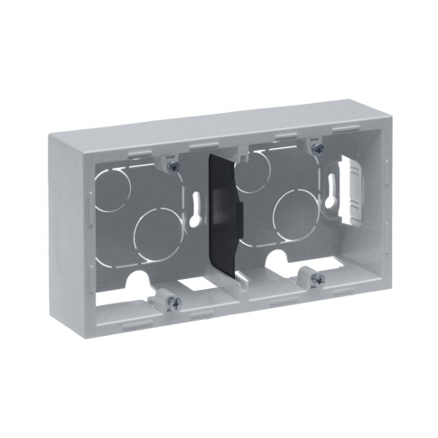 LEGRAND - PODWÓJNA PUSZKA NATYNKOWA  ALUMINIUM SUNO - 721395