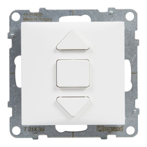 LEGRAND - ŁĄCZNIK ROLET 3 POZYCYJNY 6 AX 250V ZACISKI AUTOMATYCZNE BIAŁY SUNO - 721139