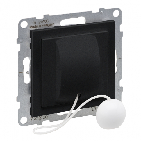 LEGRAND - PRZYCISK PRZEŁĄCZNY CIĘGNOWY NO/NC - 6 A - 250 V~ - ZACISKI AUTOMATYCZNE CZARNY SUNO - 721400