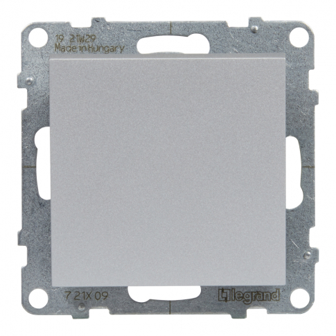 LEGRAND - PRZYCISK POJEDYNCZY - 6 A - 250 V~ - ZACISKI AUTOMATYCZNE ALUMINIUM SUNO - 721309