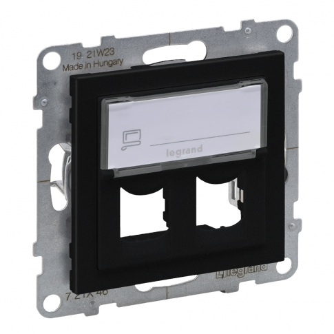 LEGRAND - ADAPTER SYSTIMAX PODWÓJNY  CZARNY  SUNO - 721446