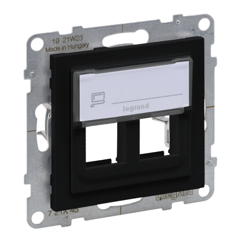 LEGRAND - ADAPTER KEYSTONE PODWÓJNY  CZARNY  SUNO - 721445