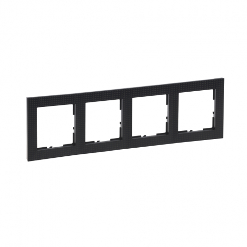 LEGRAND - RAMKA - 4X WZORZYSTA CZERŃ  SUNO - 721574