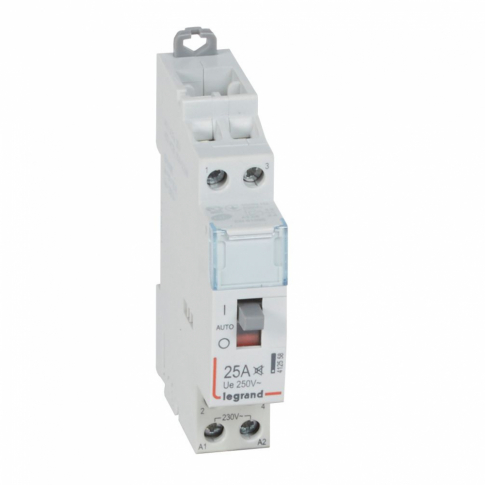 LEGRAND - STYCZNIK MODUŁOWY 25A AC1 2 BIEGUNY 2NO STEROWANIE 230V AC CICHY SM425S - 412558