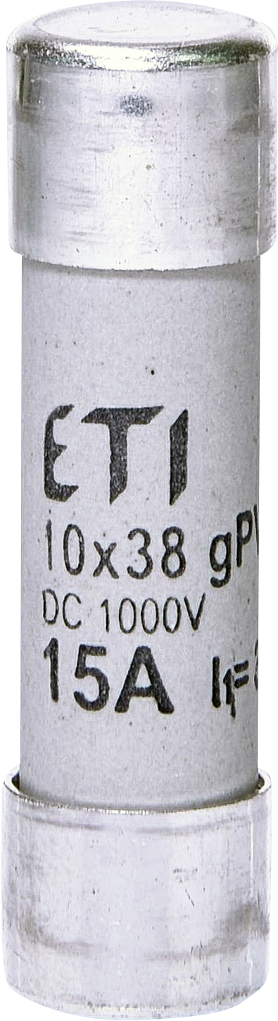 ETI - WKŁADKA TOPIKOWA CYLINDRYCZNA PV CH10X38 GPV 15A/1000V DC - 002625080