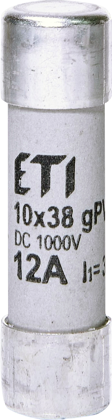 ETI - WKŁADKA TOPIKOWA CYLINDRYCZNA PV CH10X38 GPV 12A/1000V DC - 002625077