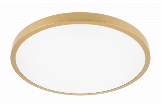 GTV - PLAFONIERA LED IP54 32W 2560lm 4000K NW 400mm ZŁOTA ATOL - LD-ATOL32W-NW-40