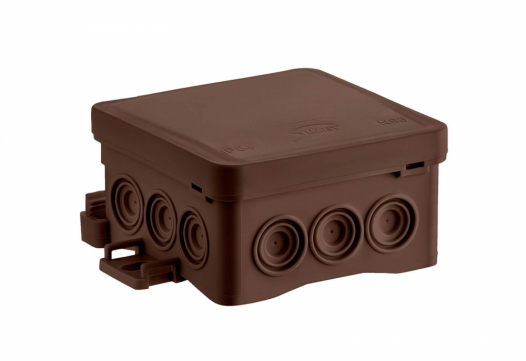SIMET - PUSZKA NATYNK 75X40X75 NS5 BEZHALOGENOWA IP54 UV BRĄZOWY FASTBOX&HOOK - 35360115