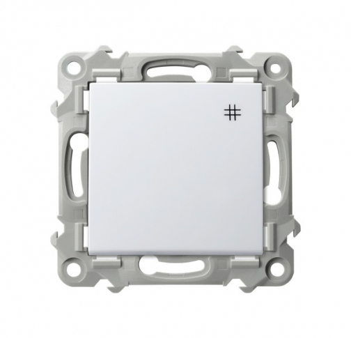 OSPEL - ŁĄCZNIK KRZYŻOWY 10AX 250V ZACISKI AUTOMATYCZNE BIAŁY SZAFIR - ŁP-4Z/m/00