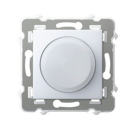 OSPEL - Ściemniacz uniwersalny do obciążenia żarowego, halogenowego oraz LED - BIAŁY SZAFIR - ŁP-8ZL2/m/00