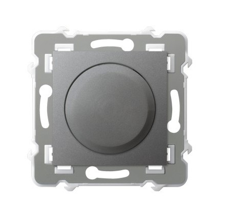 OSPEL - Ściemniacz uniwersalny do obciążenia żarowego, halogenowego oraz LED - SZARY MAT SZAFIR - ŁP-8ZL2/m/70