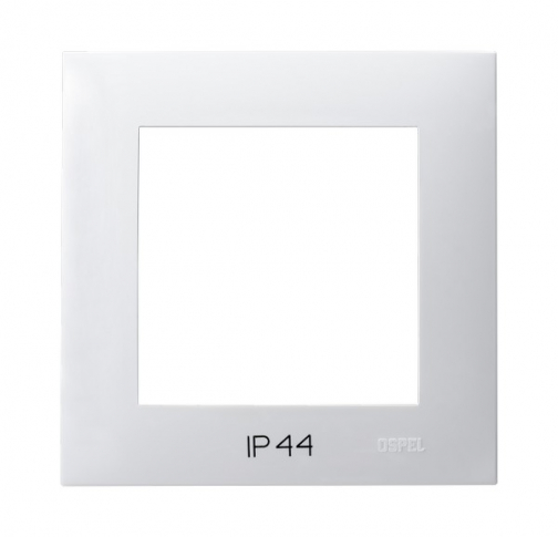 OSPEL - RAMKA POJEDYNCZA IP44 BIAŁY SZAFIR - RH-1Z/00