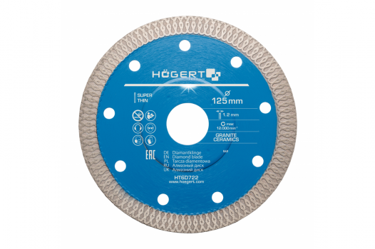 HOGERT - TARCZA DIAMENTOWA 125 MM, DO CERAMIKI - HT6D722