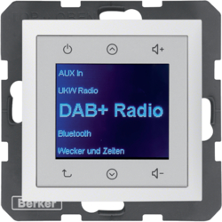 HAGER - B.x Radio Touch DAB+, Bluetooth biały mat - 30849909
