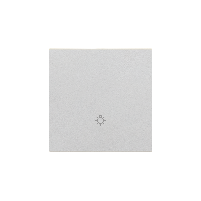 KONTAKT SIMON - Klawisz pojedynczy z piktogramem "światło" do: SP1M; Aluminium mat Simon 55 - TKWS1/143