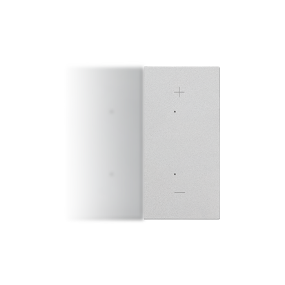 KONTAKT SIMON - Klawisz połówkowy prawostronny z piktogramem „+/-” do produktów elektronicznych; Aluminium mat Simon 55 - TKE25/143