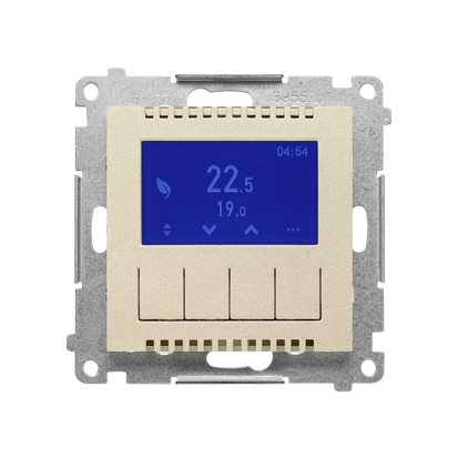 KONTAKT SIMON - Termostat programowalny z wyświetlaczem (moduł); Szampański mat Simon 55 - TETD1A.01/144