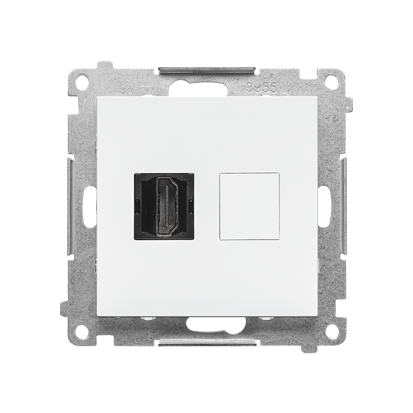KONTAKT SIMON - Gniazdo HDMI (moduł); Biały mat Simon 55 - TGHDMI.01/111