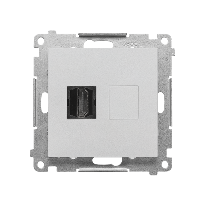 KONTAKT SIMON - Gniazdo HDMI (moduł); Aluminium mat Simon 55 - TGHDMI.01/143