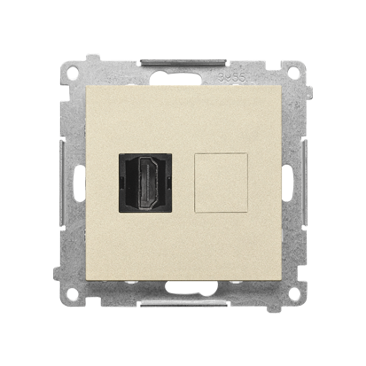 KONTAKT SIMON - Gniazdo HDMI (moduł); Szampański mat Simon 55 - TGHDMI.01/144