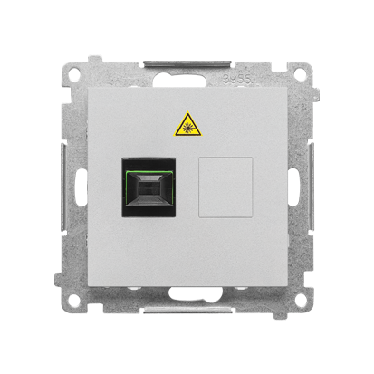 KONTAKT SIMON - Gniazdo światłowodowe / optyczne pojedyncze SC/APC (moduł); Aluminium mat Simon 55 - TGS1.01/143