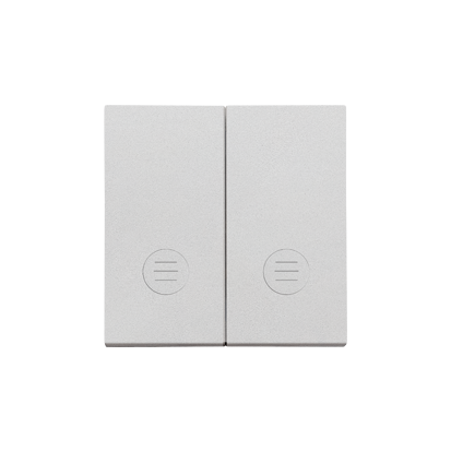 KONTAKT SIMON - Klawisz podwójny z oczkami do: SW5L2M, SW6/2L2M, SW7/2L2M; Aluminium mat Simon 55 - TKW5L2/143