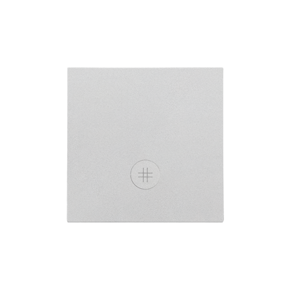 KONTAKT SIMON - Klawisz pojedynczy z oczkiem z piktogramem krzyżowym do: SW7M; Aluminium mat Simon 55 - TKW7L/143