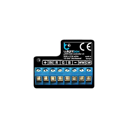 KONTAKT SIMON - wLightbox - Ściemniacz do oświetlenia 12-24 V LED, LED RGB/RGBW/CT, dopuszkowy, sterowany smartfonem, [Wi-Fi] Simon 55 - ESRGB1W