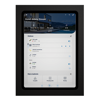 KONTAKT SIMON - Uchwyt ścienny zamknięty do tabletu Samsung Galaxy Tab A8 10,5”; Czarny mat Simon 55 - GFC2A8/149