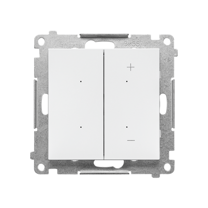 KONTAKT SIMON - DIMMER W – Ściemniacz do pasków LED-owych, sterowany smartfonem (moduł); Biały mat Simon 55 - TESW1W.01/111
