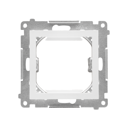 KONTAKT SIMON - Adapter (przejściówka) na osprzęt standardu 45 × 45 mm; Biały mat Simon 55 - TA45.01/111