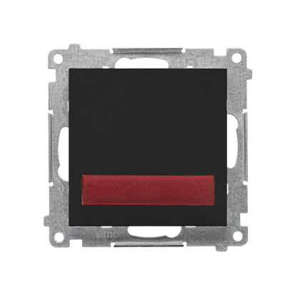 KONTAKT SIMON - Sygnalizator świetlny LED – światło czerwone (moduł) 230 V~; Czarny mat Simon 55 - TESS2.01/149
