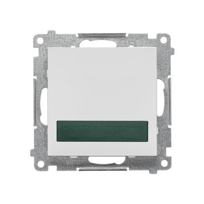 KONTAKT SIMON - Sygnalizator świetlny LED – światło zielone (moduł) 230 V~; Jasnoszary mat Simon 55 - TESS3.01/114