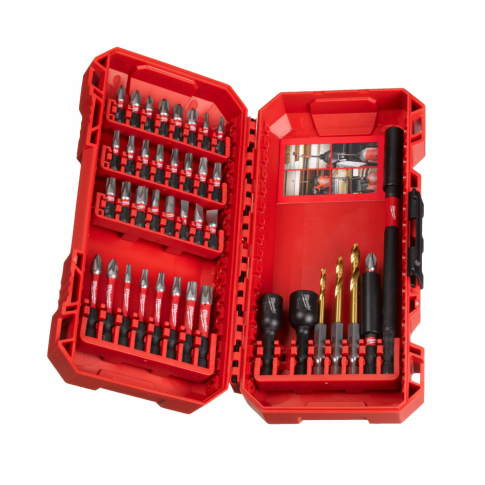 MILWAUKEE - ZESTAW WIERTEŁ, NASADEK I BITÓW MILWAUKEE SHOCKWAVE™IMPACT DUTY - 40 szt. - 4932492004