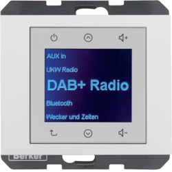 HAGER - K.1 Radio Touch DAB+ biały połysk - 29847009